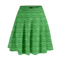 Green Scales High Waist Skirt