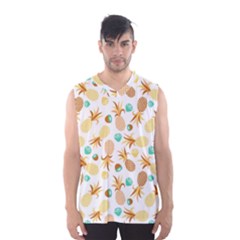 Seamless Summer Fruits Pattern Men s Basketball Tank Top by TastefulDesigns