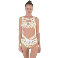 Seamless Summer Fruits Pattern Bandaged Up Bikini Set  by TastefulDesigns