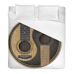 Old And Worn Acoustic Guitars Yin Yang Duvet Cover (full/ Double Size)