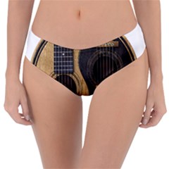 Old And Worn Acoustic Guitars Yin Yang Reversible Classic Bikini Bottoms by JeffBartels