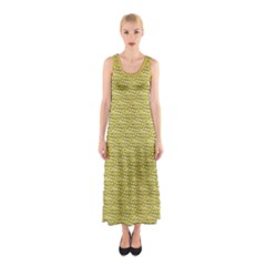 Golden Scales Sleeveless Maxi Dress by Brini