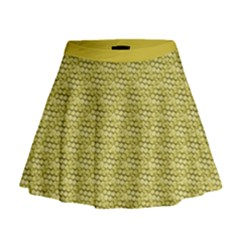 Golden Scales Mini Flare Skirt by Brini