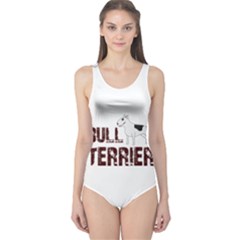 Bull Terrier  One Piece Swimsuit by Valentinaart