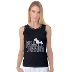 Bull Terrier  Women s Basketball Tank Top by Valentinaart
