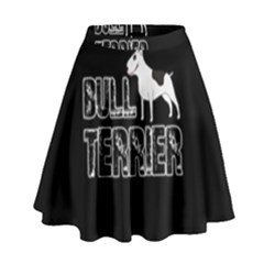 Bull Terrier  High Waist Skirt by Valentinaart