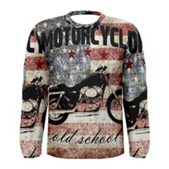 Motorcycle Old School Men s Long Sleeve Tee by Valentinaart