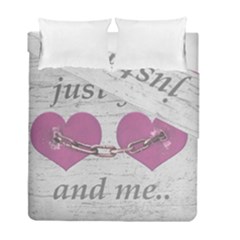 Shabby Chich Love Concept Poster Duvet Cover Double Side (full/ Double Size) by dflcprints