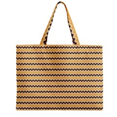 Colored Zig Zag Zipper Mini Tote Bag by Colorfulart23