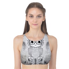 Wonderful Owl, Mandala Design Tank Bikini Top by FantasyWorld7
