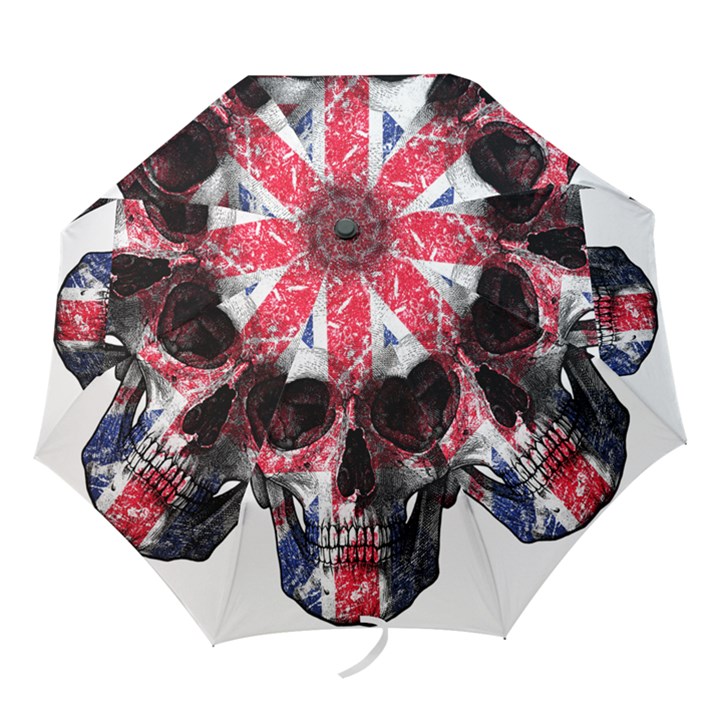 UK flag skull Folding Umbrellas