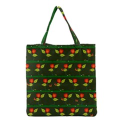 Plants And Flowers Grocery Tote Bag by linceazul