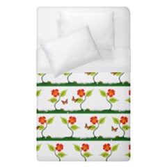 Plants And Flowers Duvet Cover (single Size) by linceazul