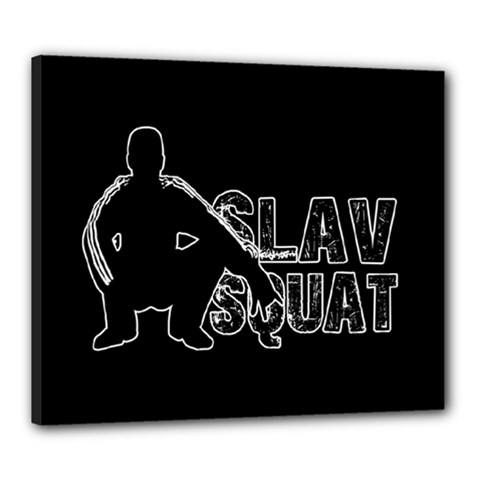 Slav Squat Canvas 24  X 20  by Valentinaart