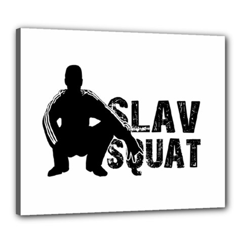 Slav Squat Canvas 24  X 20  by Valentinaart