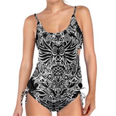 Tattoo Tribal Owl Tankini Set by Valentinaart