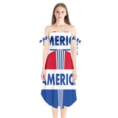 America 1769750 1280 Shoulder Tie Bardot Midi Dress