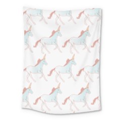 Unicorn Pattern Medium Tapestry by paulaoliveiradesign