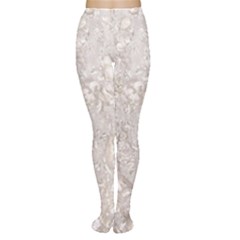 Off White Lace Pattern Women s Tights by paulaoliveiradesign