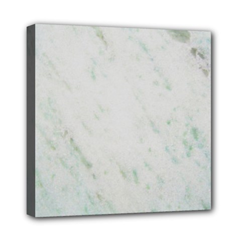 Greenish Marble Texture Pattern Mini Canvas 8  x 8 