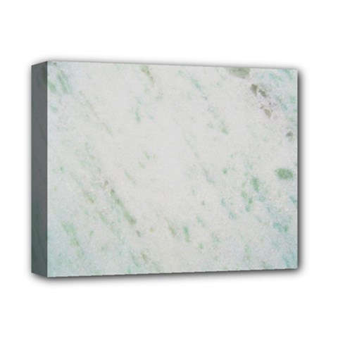 Greenish Marble Texture Pattern Deluxe Canvas 14  x 11 