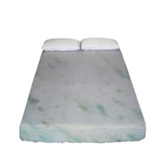 Greenish Marble Texture Pattern Fitted Sheet (Full/ Double Size)