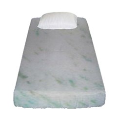 Greenish Marble Texture Pattern Fitted Sheet (Single Size)