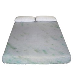 Greenish Marble Texture Pattern Fitted Sheet (King Size)