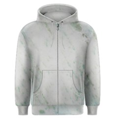 Greenish Marble Texture Pattern Men s Zipper Hoodie