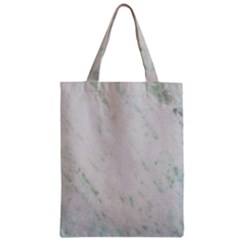 Greenish Marble Texture Pattern Zipper Classic Tote Bag