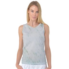 Greenish Marble Texture Pattern Women s Basketball Tank Top