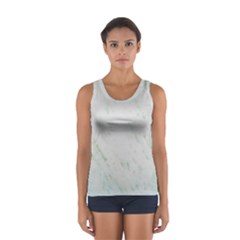 Greenish Marble Texture Pattern Sport Tank Top 