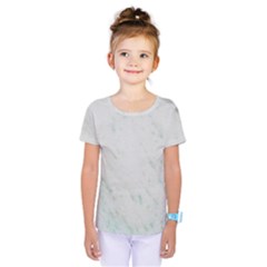 Greenish Marble Texture Pattern Kids  One Piece Tee