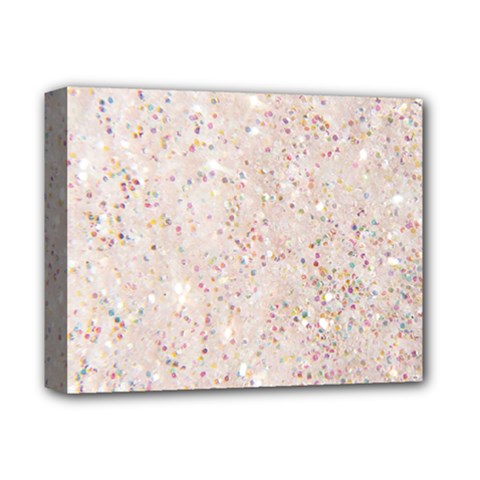 white sparkle glitter pattern Deluxe Canvas 14  x 11 