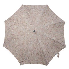 white sparkle glitter pattern Hook Handle Umbrellas (Large)