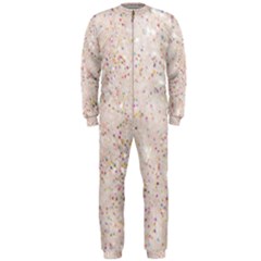 white sparkle glitter pattern OnePiece Jumpsuit (Men) 