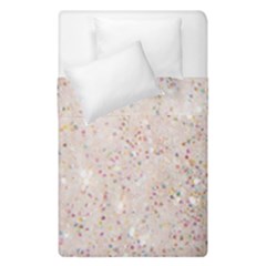 white sparkle glitter pattern Duvet Cover Double Side (Single Size)