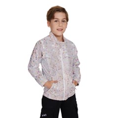 white sparkle glitter pattern Wind Breaker (Kids)