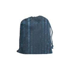 Blue Sparkly Sequin Texture Drawstring Pouches (medium) 