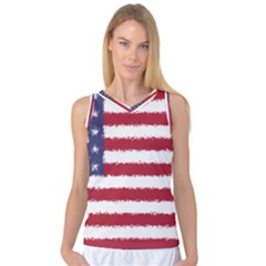 Flag Of The United States America Women s Basketball Tank Top by paulaoliveiradesign