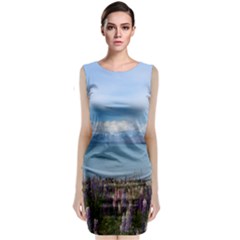 Lake Tekapo New Zealand Landscape Photography Classic Sleeveless Midi Dress by paulaoliveiradesign