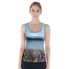 Lake Tekapo New Zealand Landscape Photography Racer Back Sports Top by paulaoliveiradesign