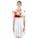 Animal Image Fox Short Sleeve V-neck Flare Dress View1