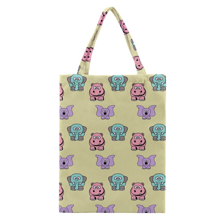 Animals Pastel Children Colorful Classic Tote Bag