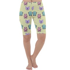 Animals Pastel Children Colorful Cropped Leggings 