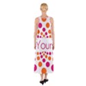 Be Yourself Pink Orange Dots Circular Sleeveless Maxi Dress View2