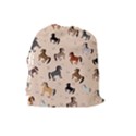 Horses For Courses Pattern Drawstring Pouches (Large)  View2