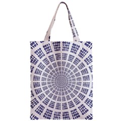 Illustration Binary Null One Figure Abstract Zipper Classic Tote Bag