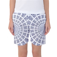 Illustration Binary Null One Figure Abstract Women s Basketball Shorts by BangZart