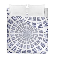 Illustration Binary Null One Figure Abstract Duvet Cover Double Side (full/ Double Size)